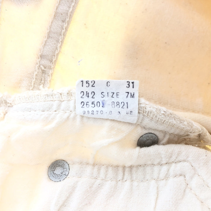 80'S Levi's 501 White Denim Straight Denim Pants Made in USA Women's S (w25) Vintage /eaa391936