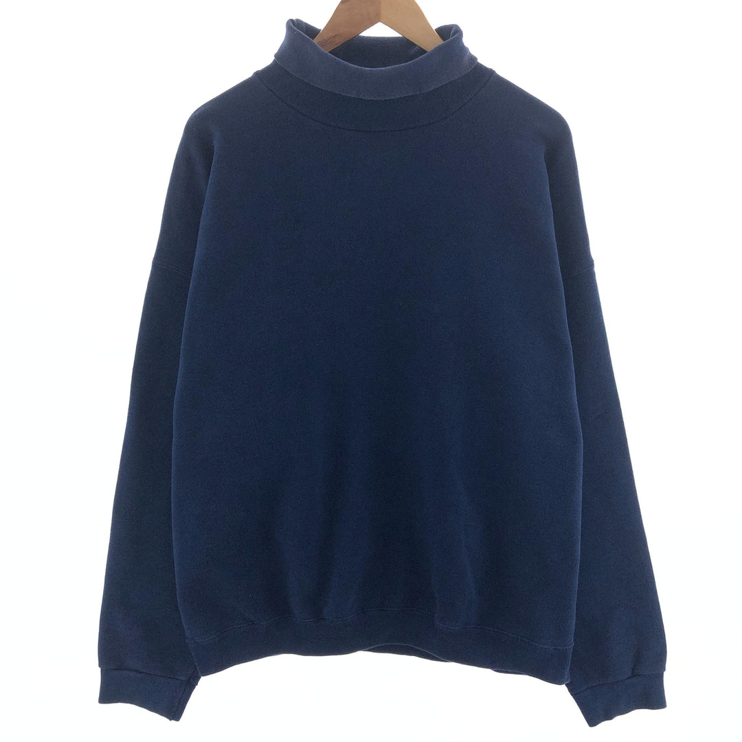 90'S TULTEX Turtleneck Plain Blank Sweatshirt Trainer Made in USA Men's XL Vintage /eaa391977