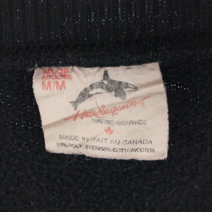 HARLEQUIN Puma Pattern Animal Sweatshirt Trainer Made in Canada Men's M /eaa391984