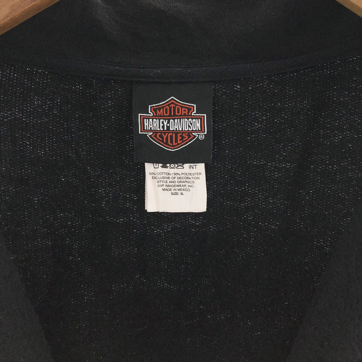 00'S Harley-Davidson Full Zip Sweatshirt Trainer Men's XL /eaa392004