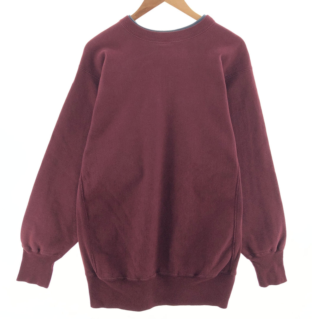 90'S Champion Reverse Weave Embroidered Tag Layered Neck Logo Sweatshirt Trainer Made in USA Men's XXL /eaa392034