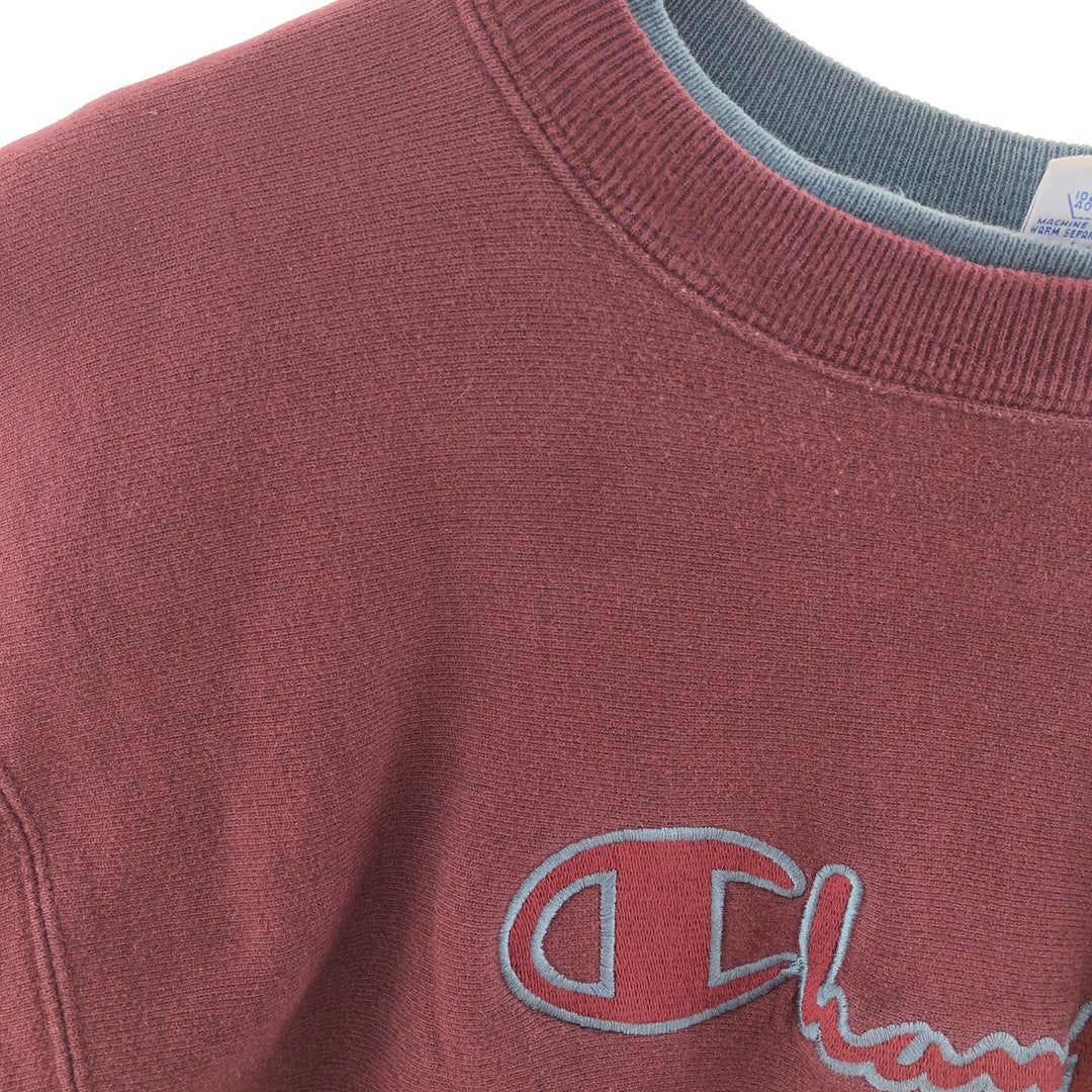 90'S Champion Reverse Weave Embroidered Tag Layered Neck Logo Sweatshirt Trainer Made in USA Men's XXL /eaa392034