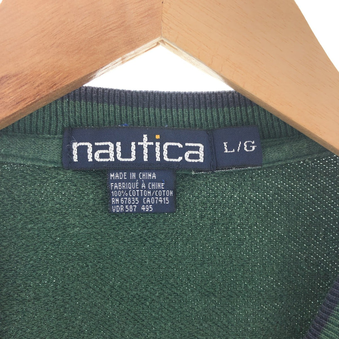 90'S NAUTICA Logo Sweatshirt, Men's L, Vintage / eaa392058