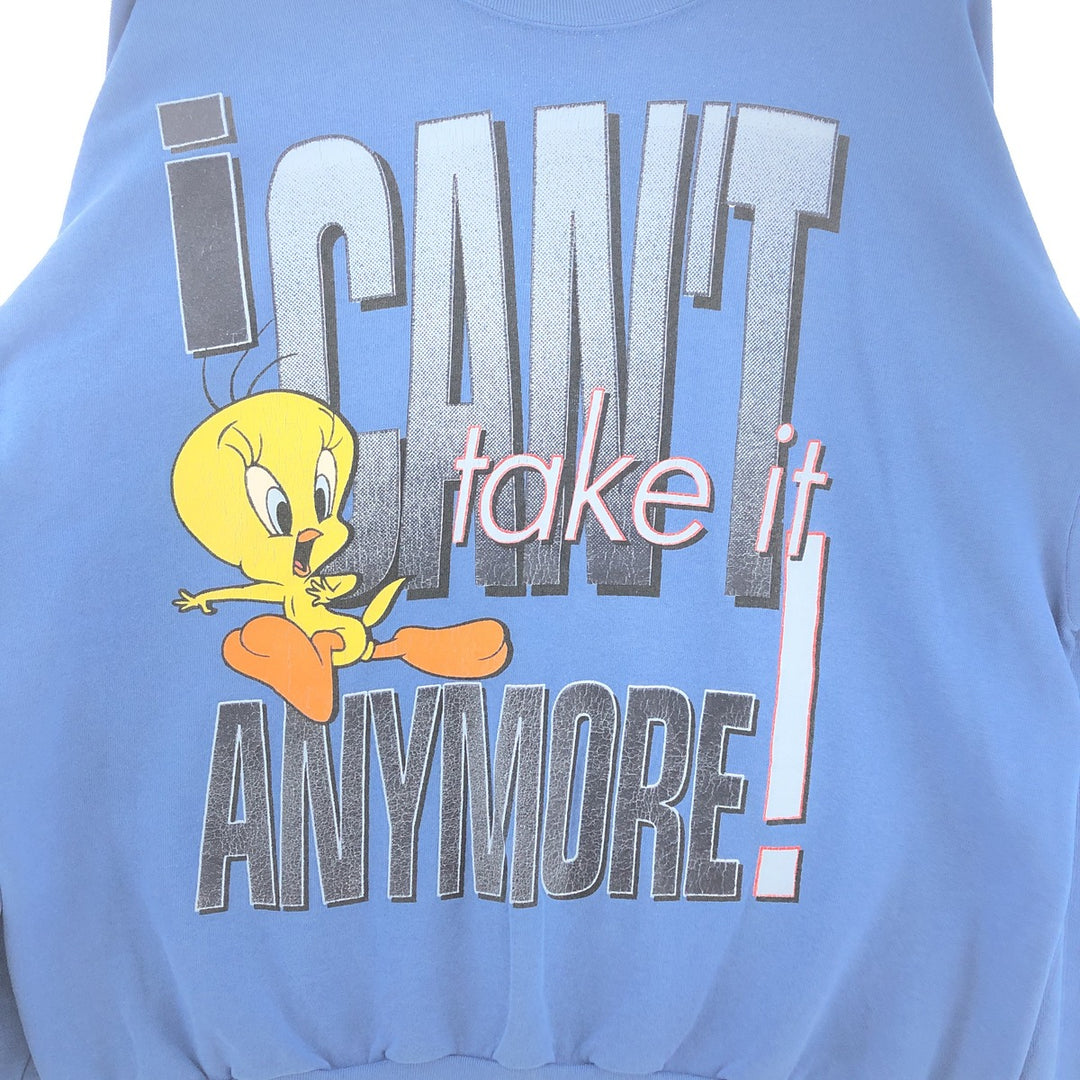 90'S Looney Tunes Tweety Character Sweatshirt Trainer Men's XXL Vintage / eaa392074