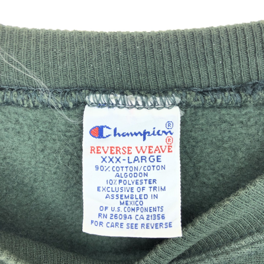 90'S Champion Reverse Weave Embroidered Tag Triple Print College Sweatshirt Trainer Men's XXXL/eaa392126