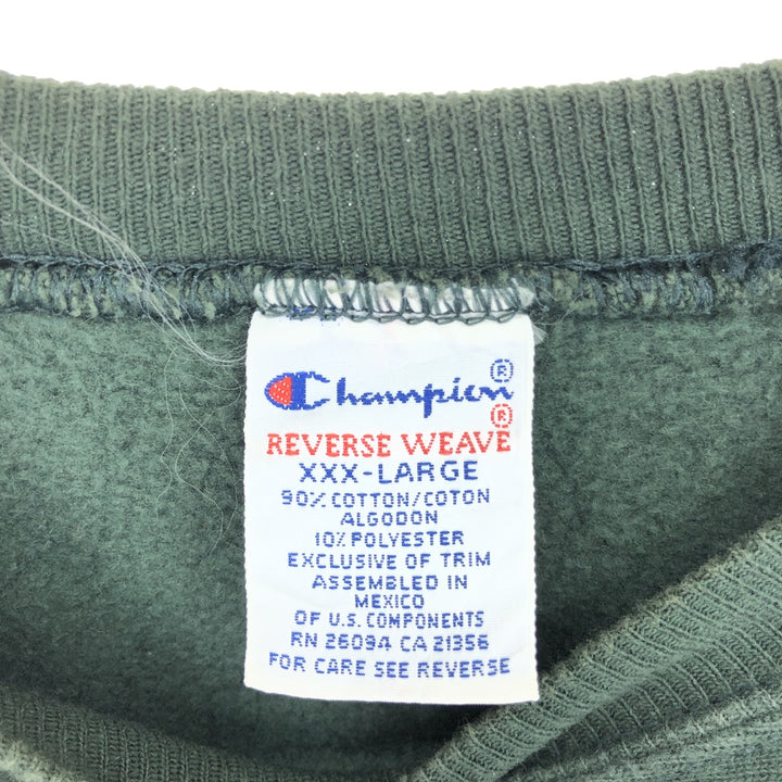 90'S Champion Reverse Weave Embroidered Tag Triple Print College Sweatshirt Trainer Men's XXXL/eaa392126