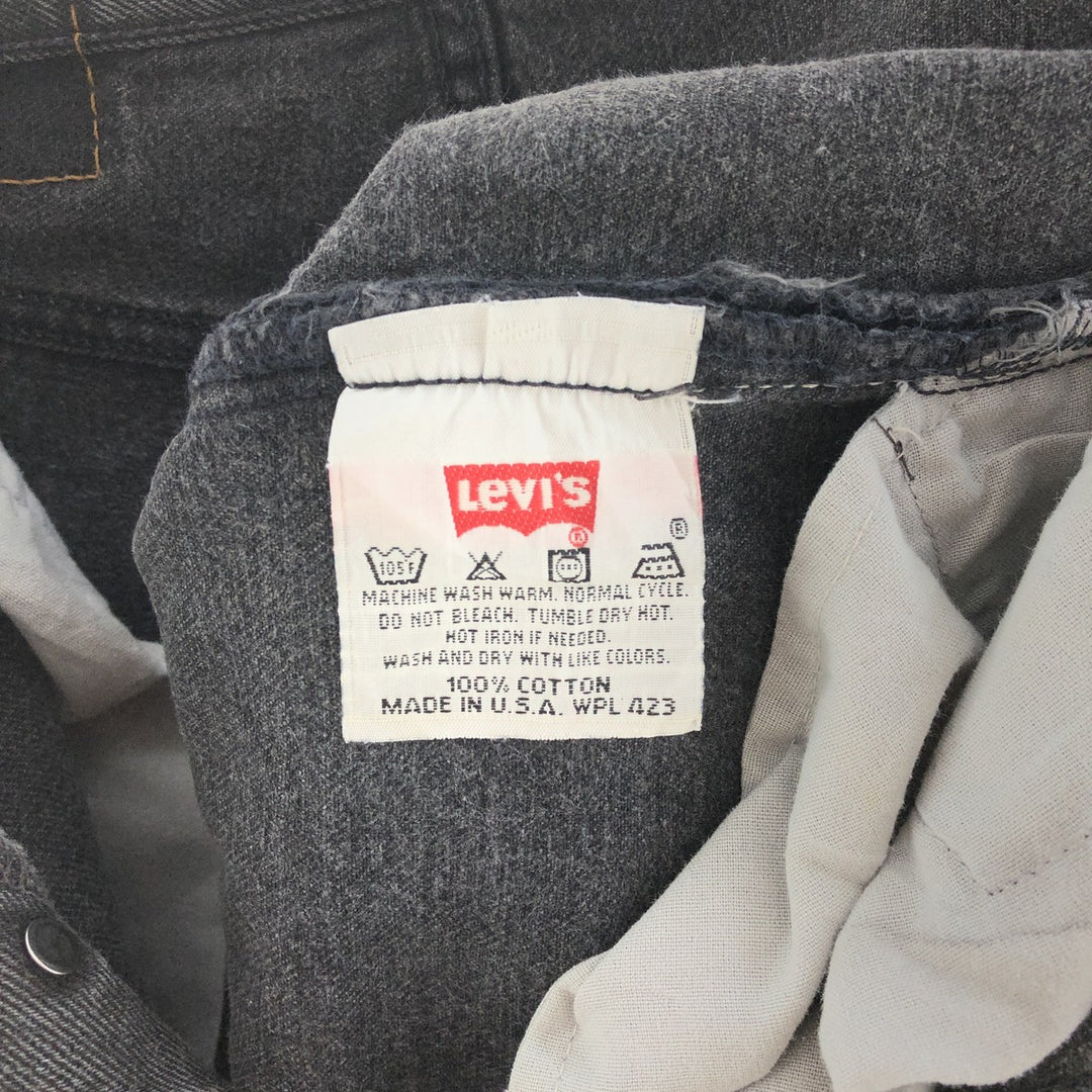 90'S Levi's 501 dyed black denim straight denim pants made in USA men's w29 vintage /eaa392170