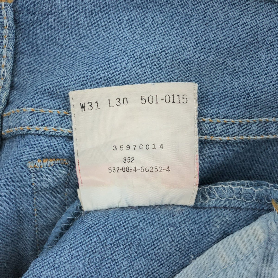 90'S Levi's 501-0115 Straight Denim Pants Made in USA Men's W30 Vintage /eaa392233