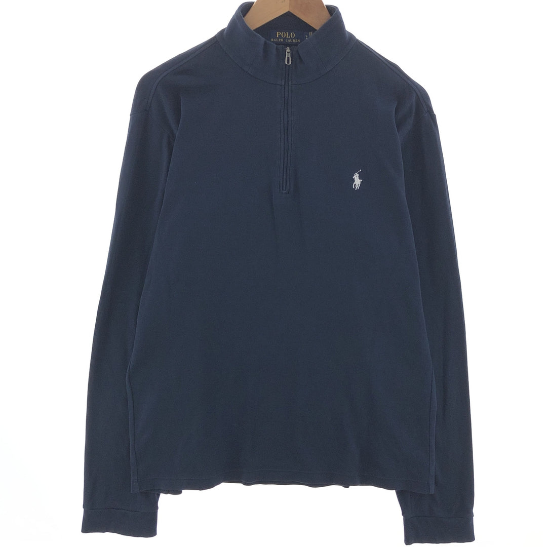 Ralph Lauren POLO RALPH LAUREN Half-Zip Long T-Shirt Men's L /eaa392388