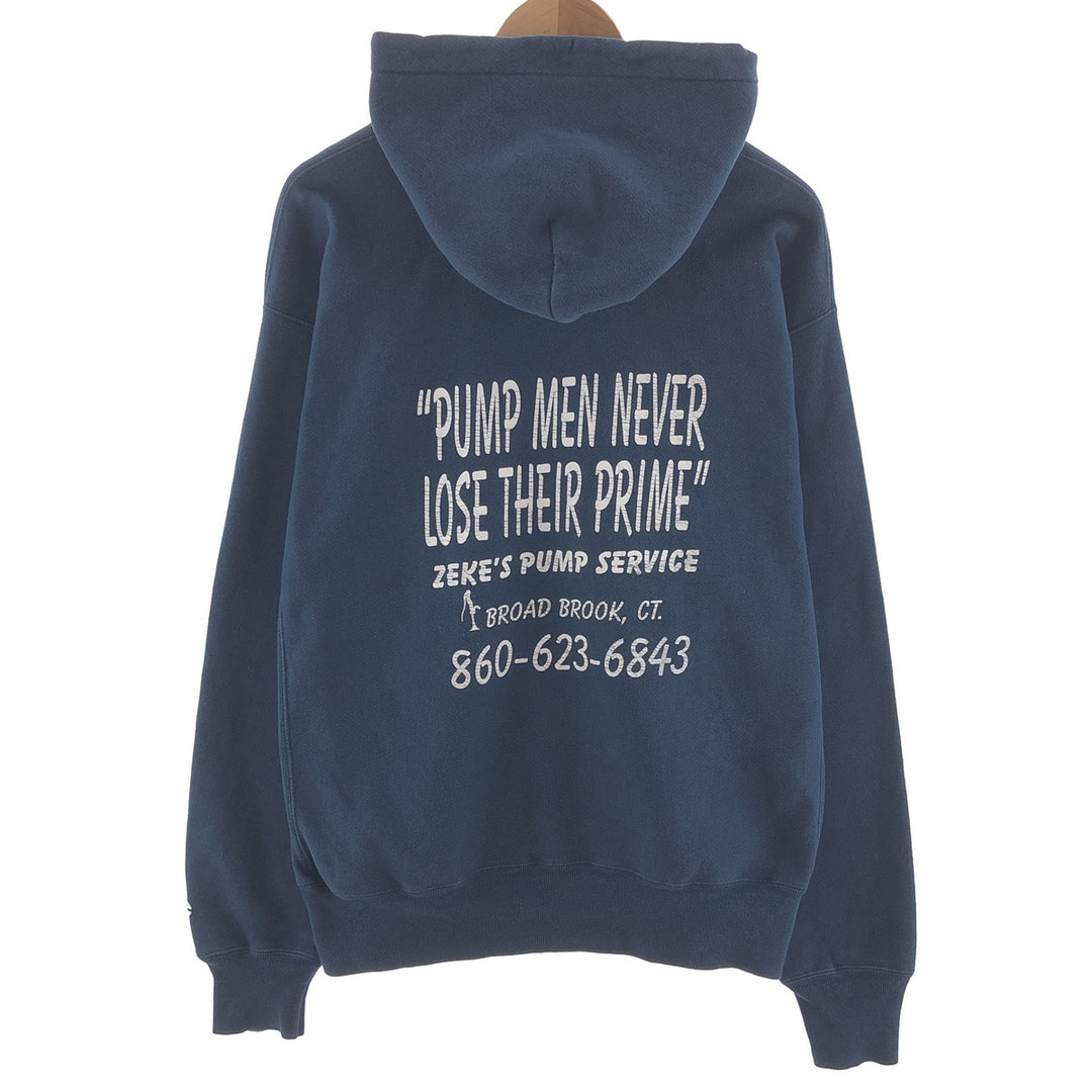 Champion Premium Reverse Weave Back Print Advertising Sweat Pullover Hoodie Men's L / eaa392398