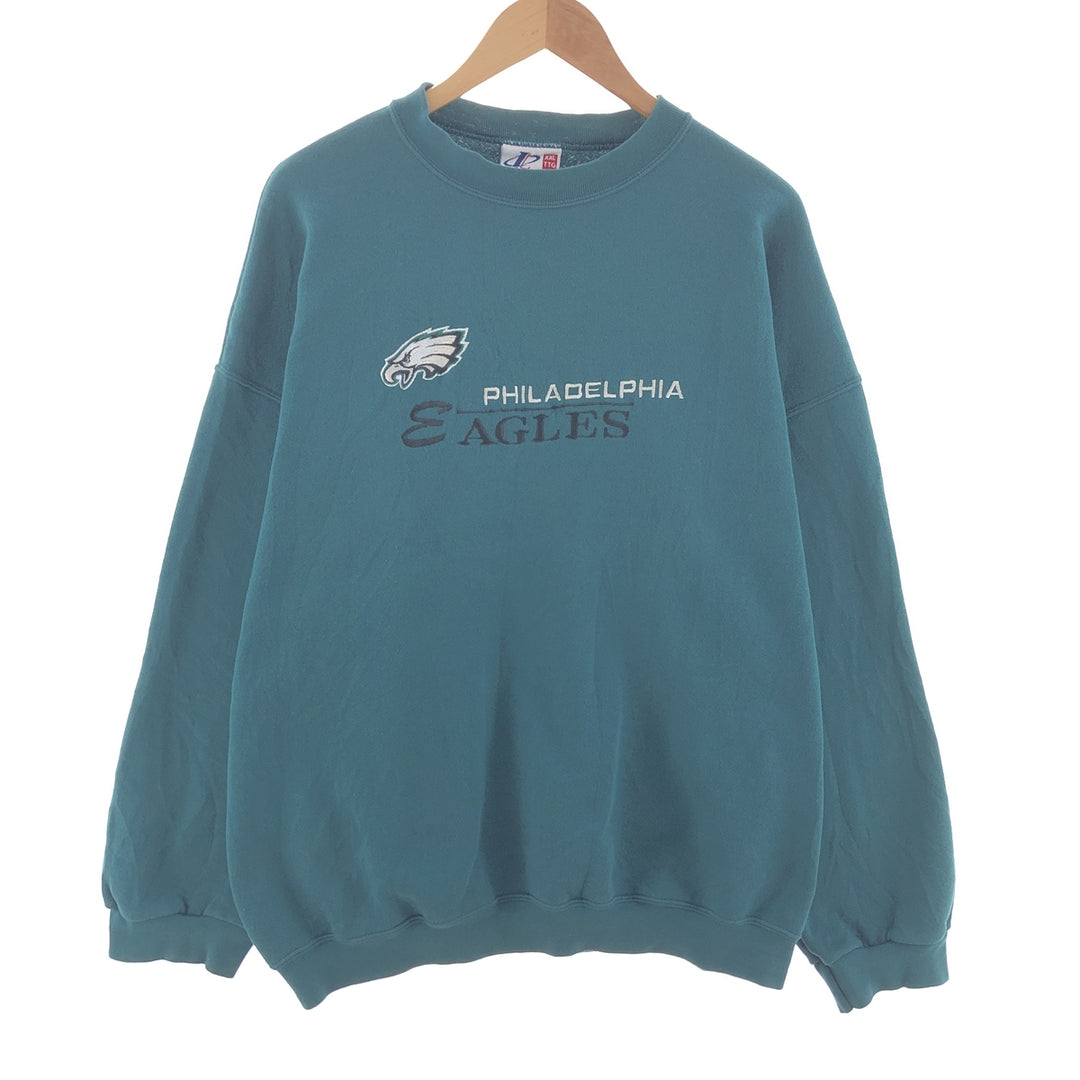 90'S LOGO ATHLETIC NFL PHILADELPHIA EAGLES Logo Sweatshirt Trainer Made in USA Men's XXL Vintage /eaa392426