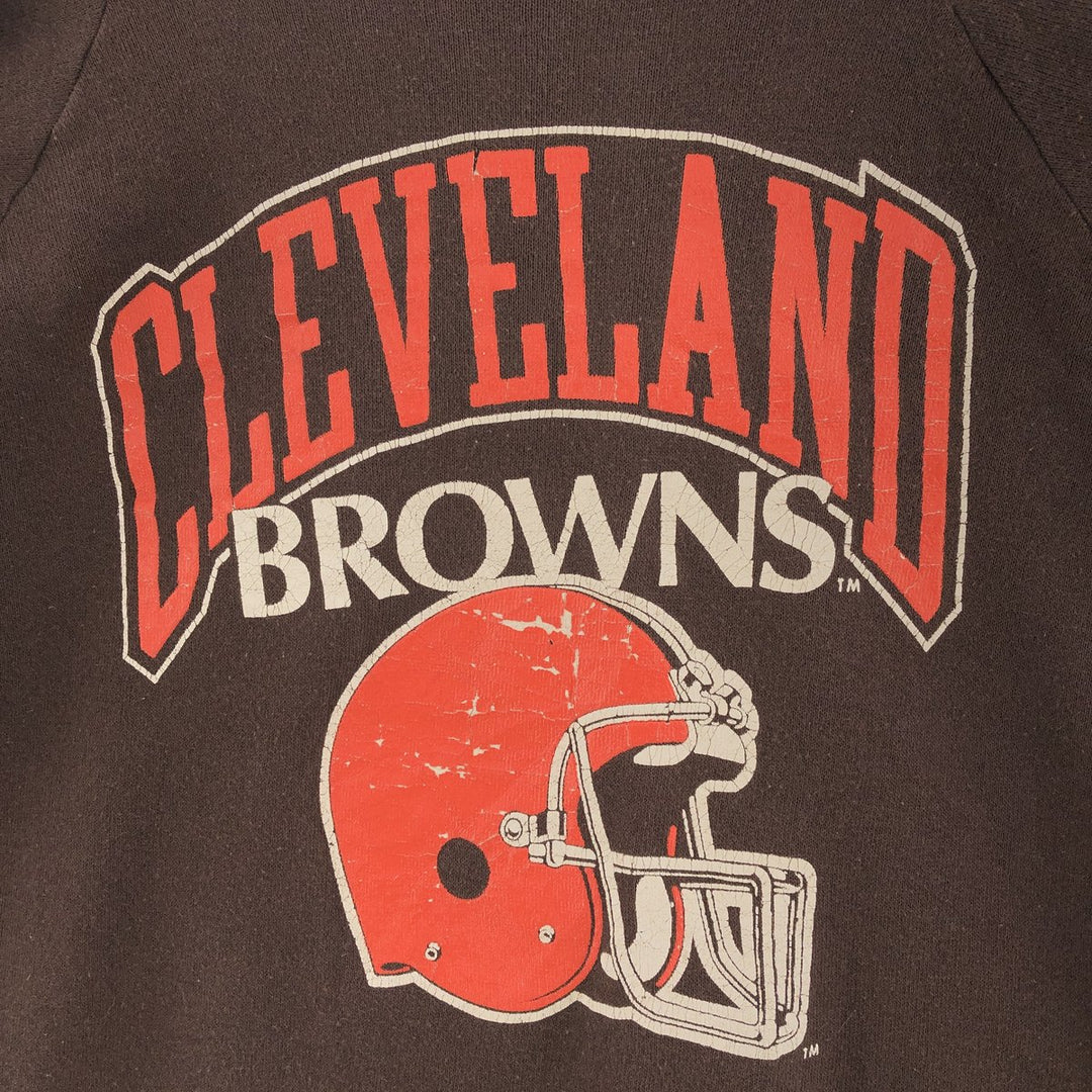 80'S Champion NFL Cleveland Browns Printed Sweatshirt Made in USA Men's XL Vintage /eaa392453