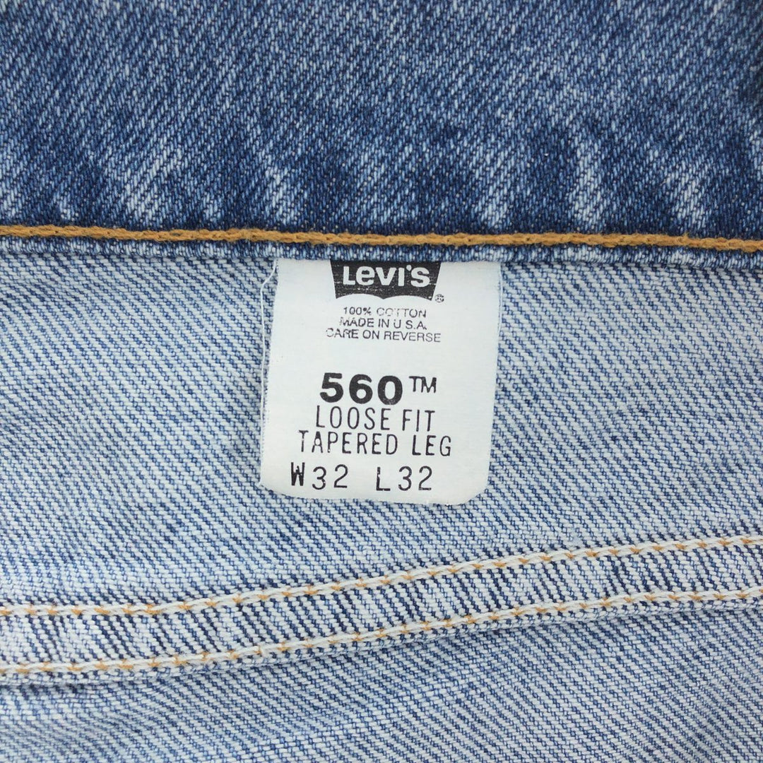 90'S Levi's 560-0214 Tapered Denim Pants Made in USA Men's W32 Vintage /eaa392483