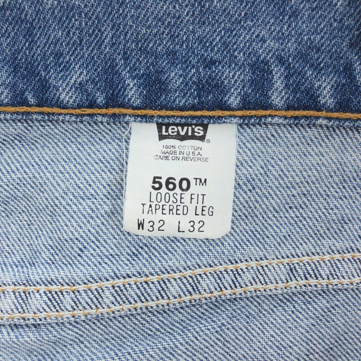 90'S Levi's 560-0214 Tapered Denim Pants Made in USA Men's W32 Vintage /eaa392483