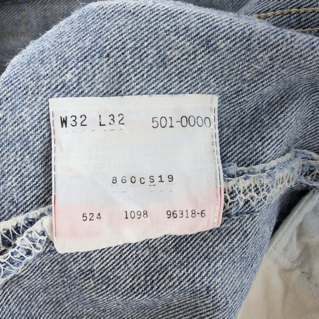 90'S Levi's 501-0000 Straight Denim Pants Made in USA Men's W31 Vintage /eaa392503