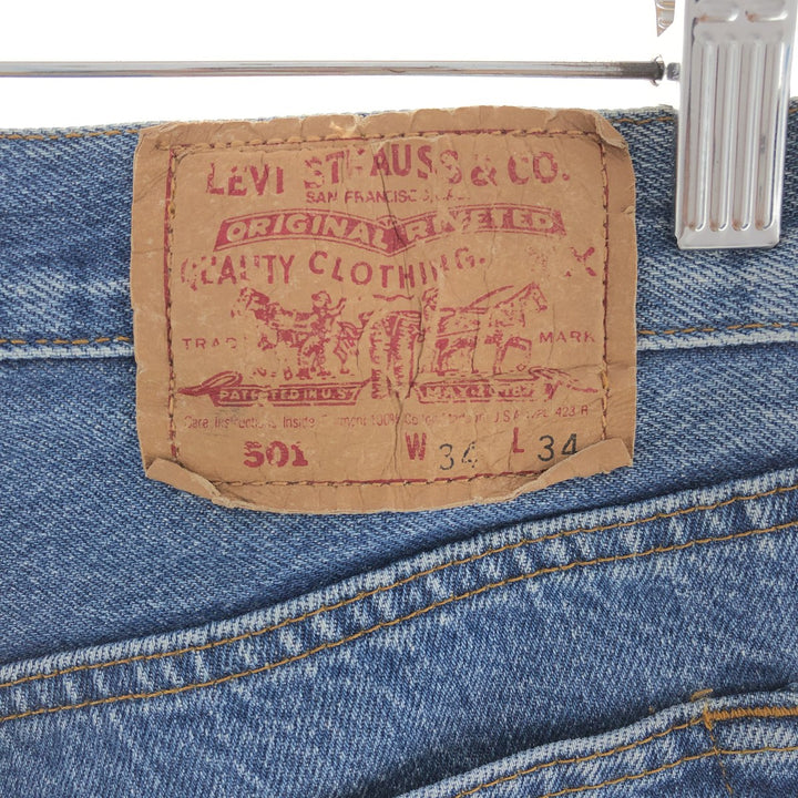 90'S Levi's 501-0658 Straight Denim Pants Made in USA Men's W34 Vintage /eaa392523