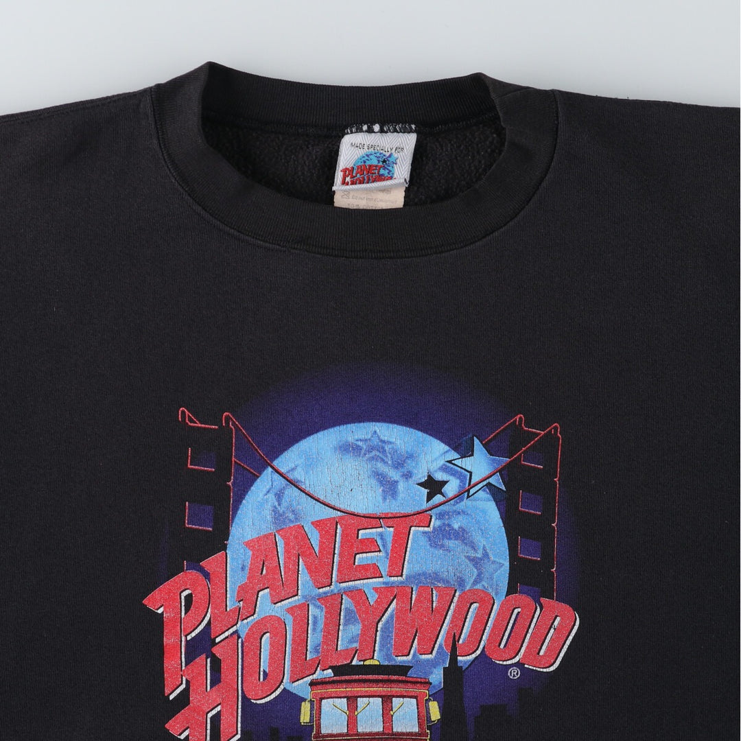 ~00'S Planet Hollywood Advertising Sweatshirt Trainer Made in USA Men's XL /eaa392542