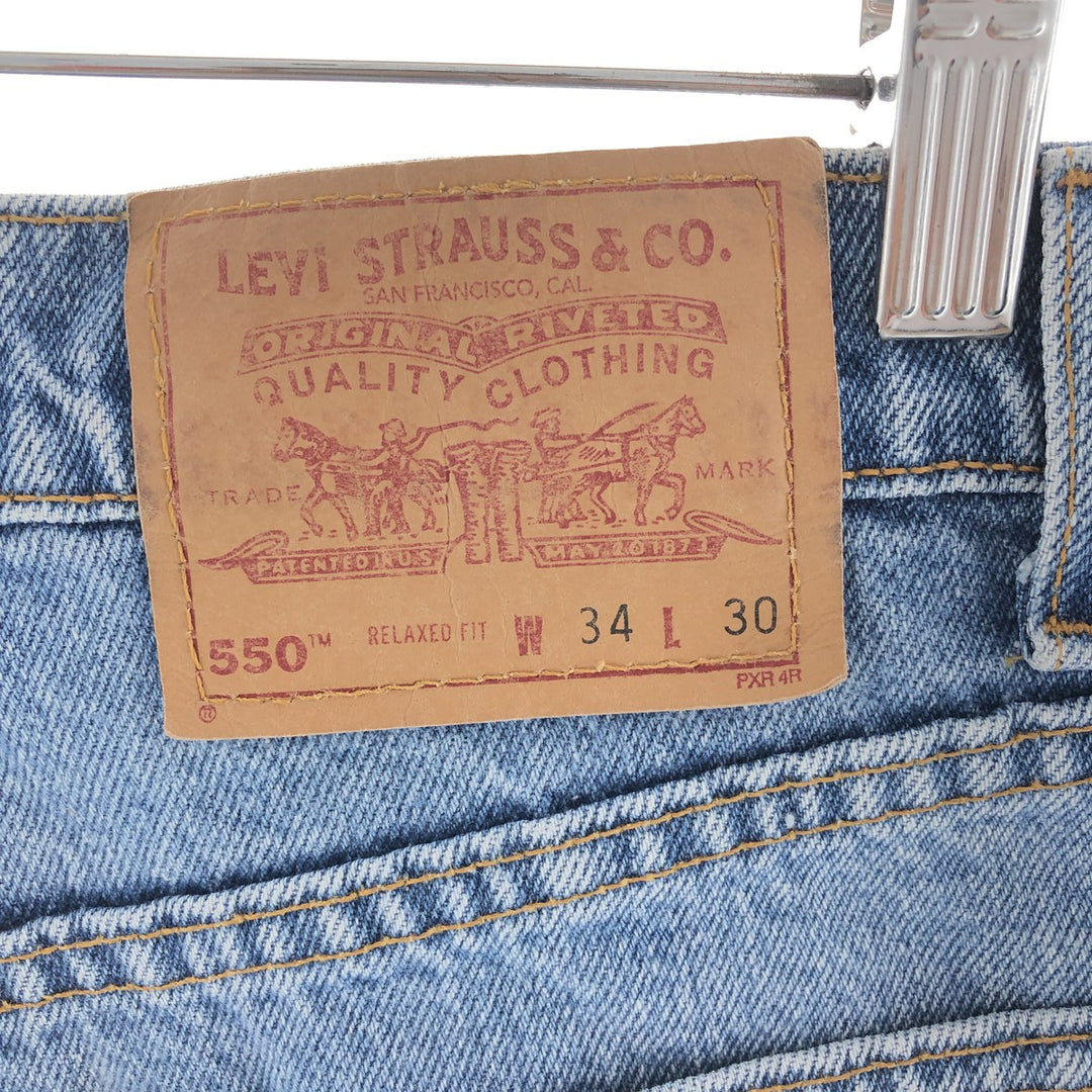 90'S Levi's 550 Relaxed Fit Tapered Denim Pants Made in USA Men's W34 Vintage /eaa392566