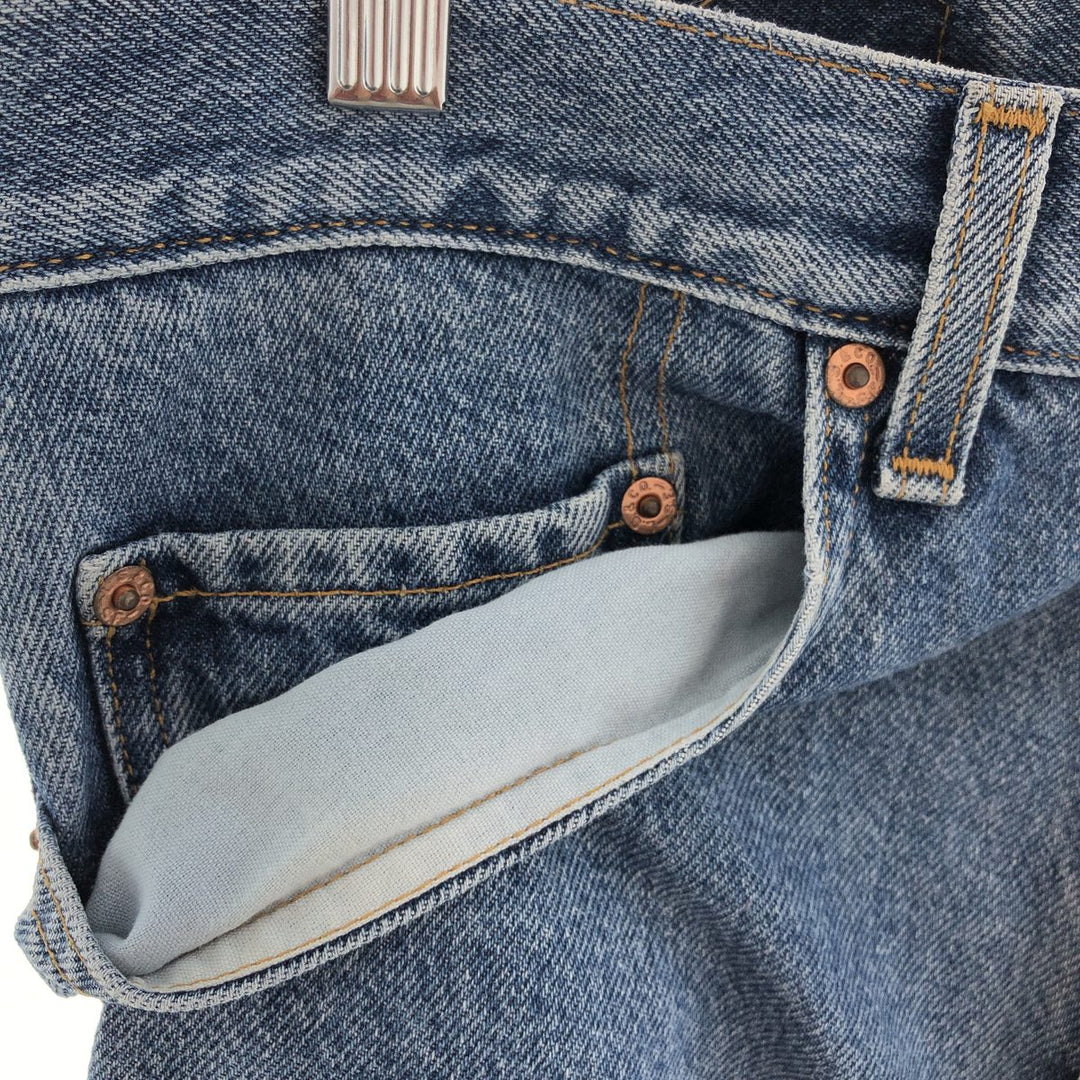 00'S Levi's 505 REGULAR FIT STRAIGHT LEG tapered denim pants for men w32 / eaa392568