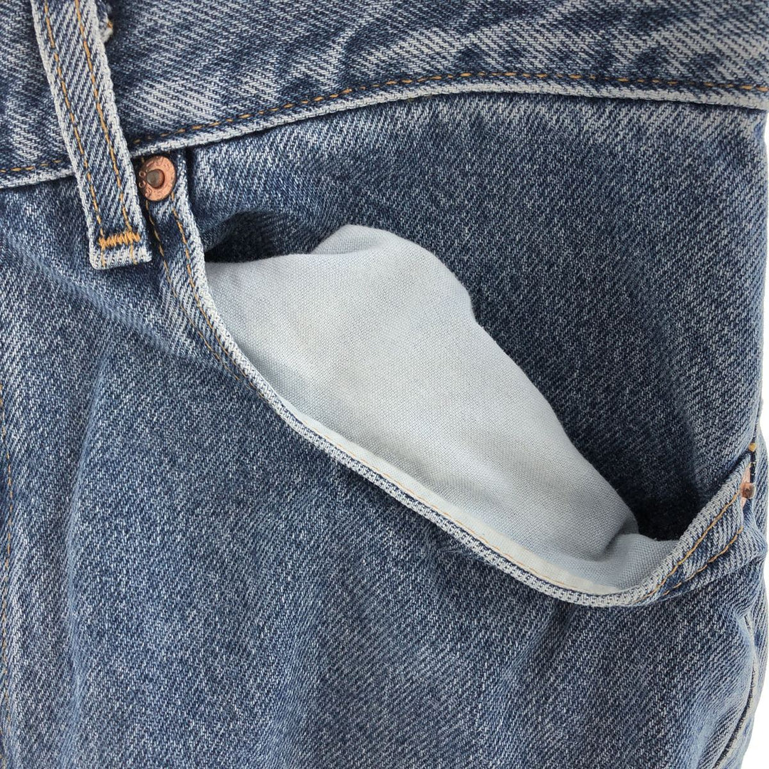 00'S Levi's 505 REGULAR FIT STRAIGHT LEG tapered denim pants for men w32 / eaa392568