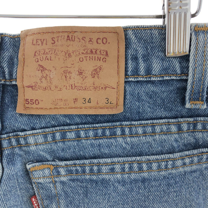 90'S Levi's 550 Relaxed Fit Tapered Leg Tapered Denim Pants Made in USA Men's W34 Vintage /eaa392574