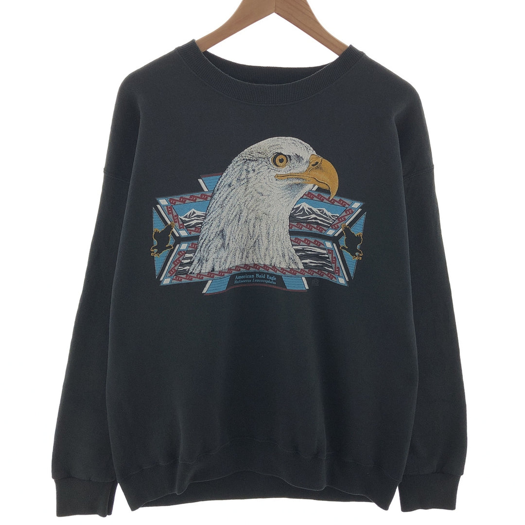 90'S Lee Eagle Pattern Animal Sweatshirt Trainer Men's XL Vintage /eaa392603