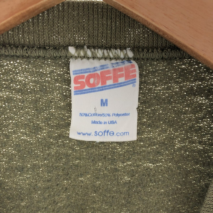 90'S SOFFE USMC short length printed sweatshirt, made in USA, men's size M, vintage /eaa392633