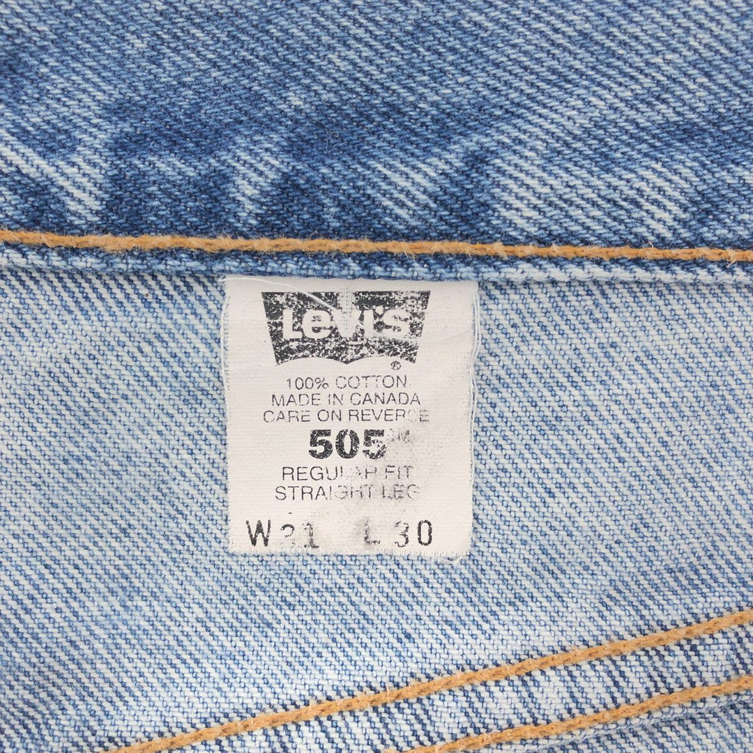 Levi's 505 REGULAR FIT STRAIGHT LEG tapered denim pants made in Canada men's w31 /eaa392656