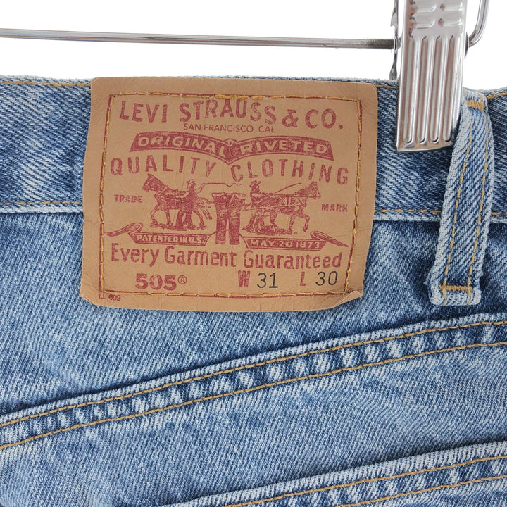 Levi's 505 REGULAR FIT STRAIGHT LEG tapered denim pants made in Canada men's w31 /eaa392656