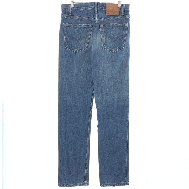 00'S Levi's 505 REGULAR FIT STRAIGHT LEG tapered denim pants made in USA men's w33 /eaa392662