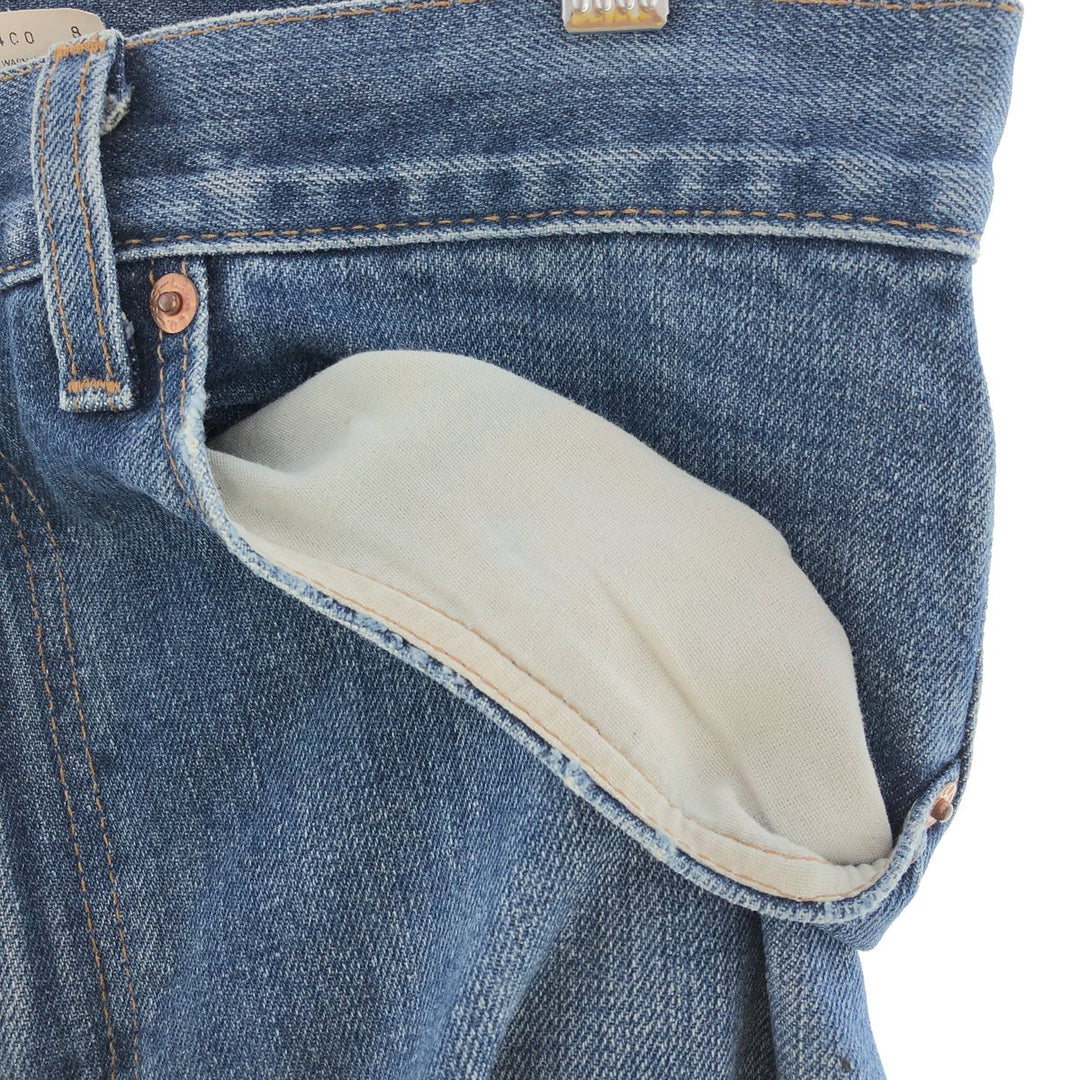 00'S Levi's 505 REGULAR FIT STRAIGHT LEG tapered denim pants made in USA men's w33 /eaa392662