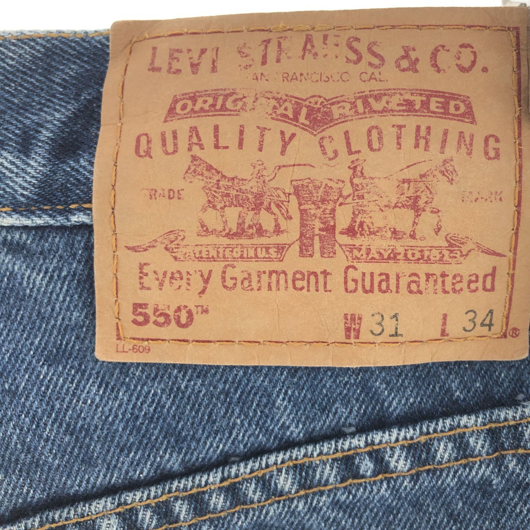 90'S Levi's 550 Relaxed Fit Tapered Denim Pants Men's W32 Vintage / eaa392681