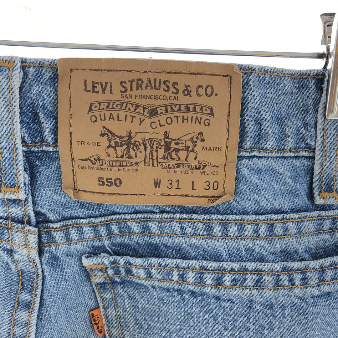 90'S Levi's 550-0213 Orange Tab Tapered Denim Pants Made in USA Men's W31 Vintage /eaa392687