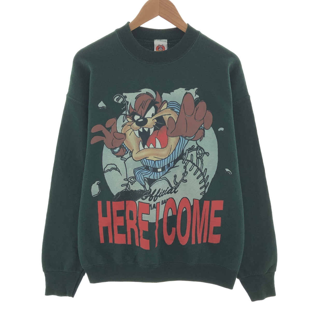 90'S Looney Tunes Tasmanian Devil Character Sweatshirt Trainer