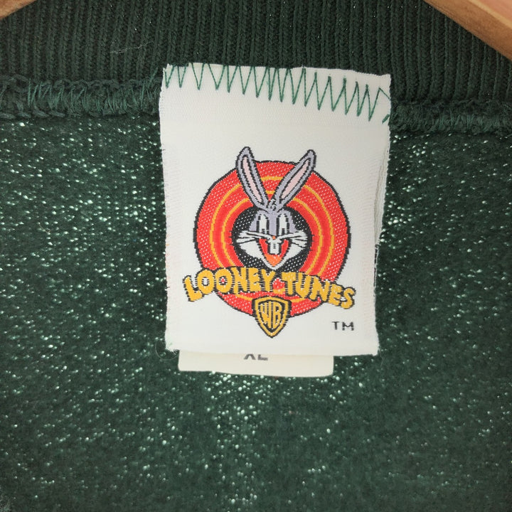 90'S Looney Tunes Tasmanian Devil Character Sweatshirt Trainer Made in USA Men's XL Vintage /eaa392710