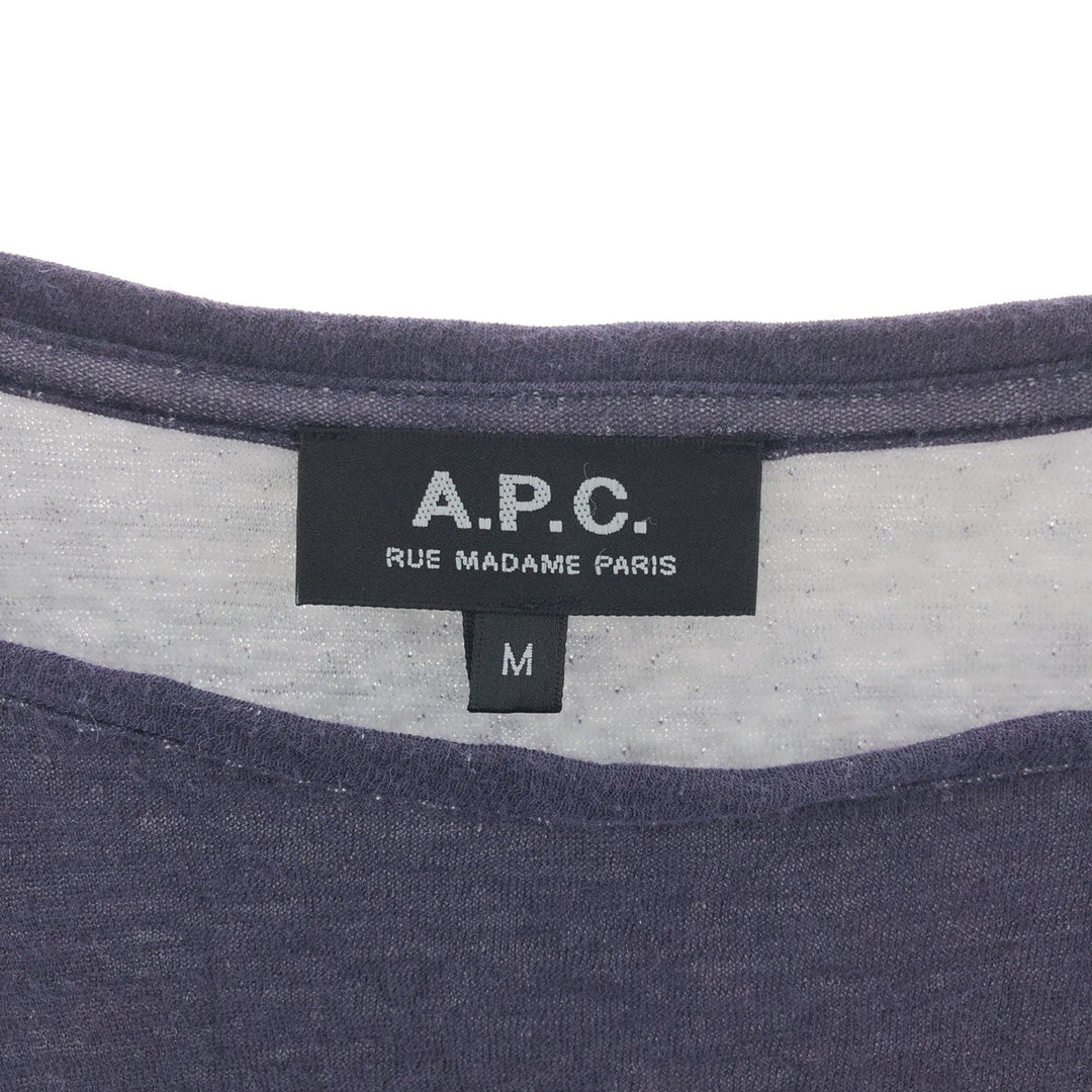 A.P.C. Boat neck 3/4 sleeve long T-shirt, women's size M /eaa392760