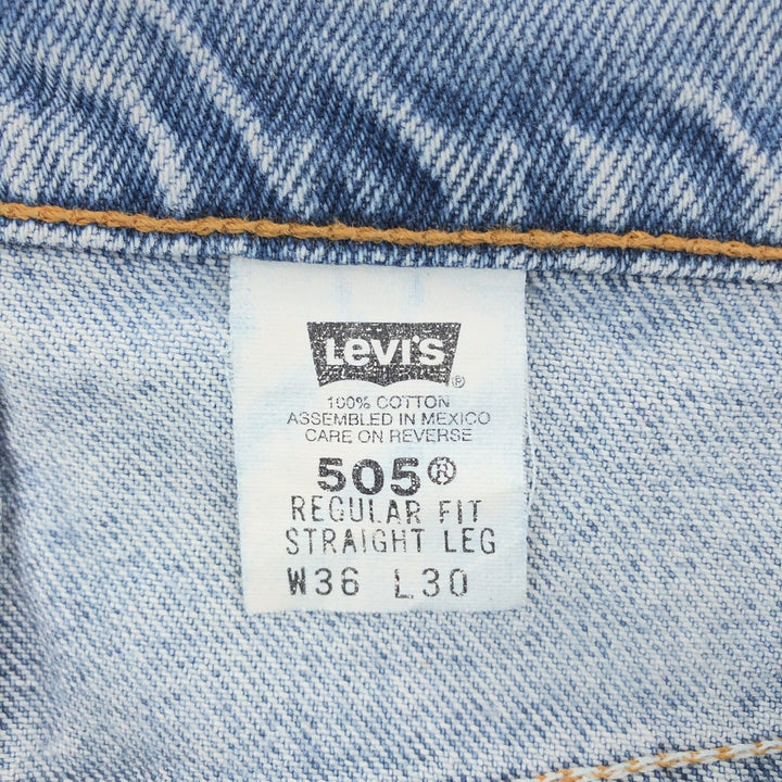 90'S Levi's 505 REGULAR FIT STRAIGHT LEG tapered denim pants men's w34 vintage /eaa392780