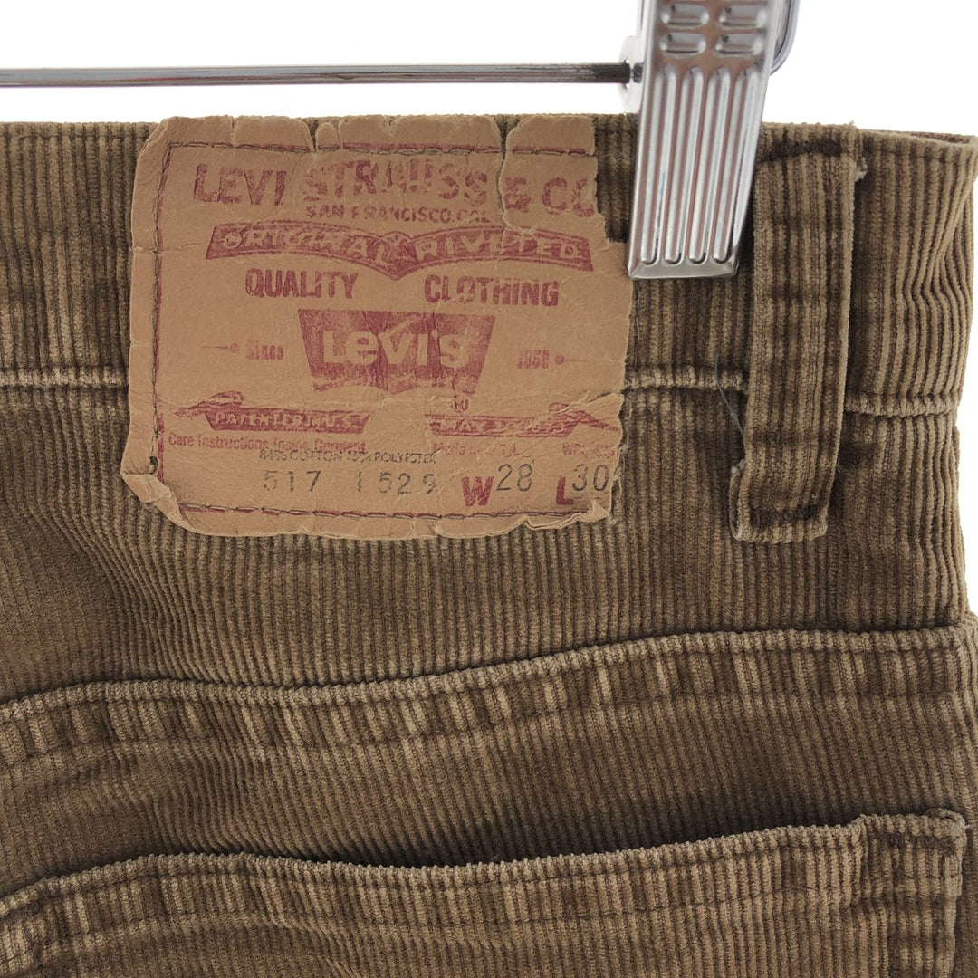 80'S Levi's 517 Bootcut Corduroy Pants Made in USA Women's L (w28) Vintage /eaa392798