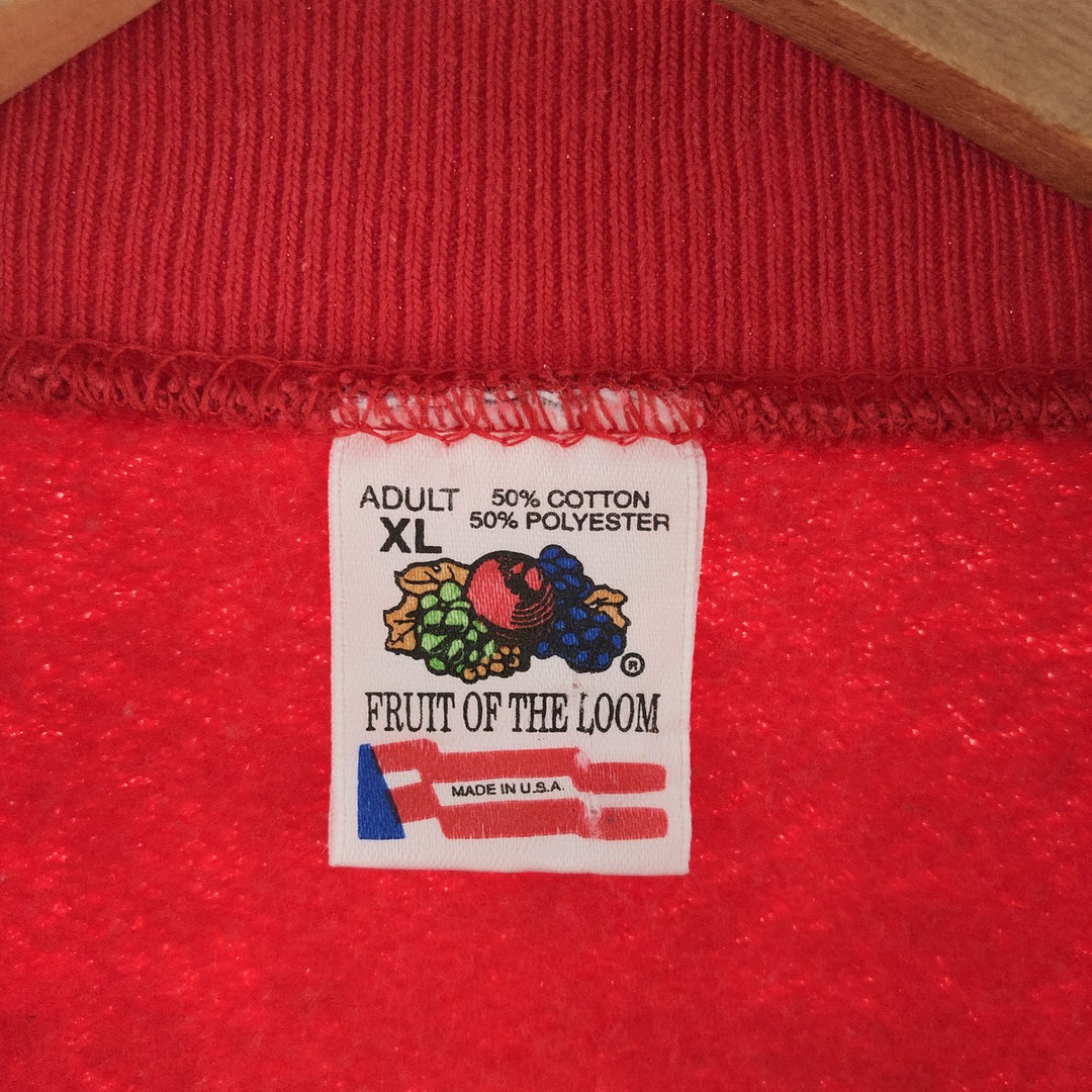 90'S Fruit of the Loom COCA COLA Coca-Cola Advertising Sweatshirt Trainer Made in USA Men's XL /eaa392842