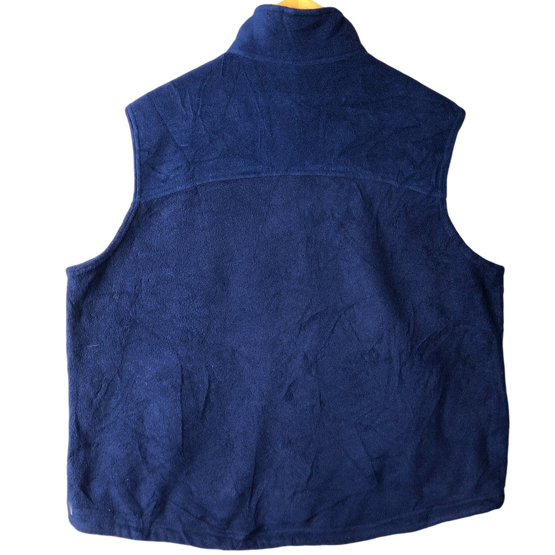 LLBean OUTDOORS Fleece Vest, Women's, Size L polyester blue type Vintage Second Hand