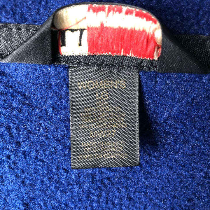 LLBean OUTDOORS Fleece Vest, Women's, Size L polyester blue type Vintage Second Hand