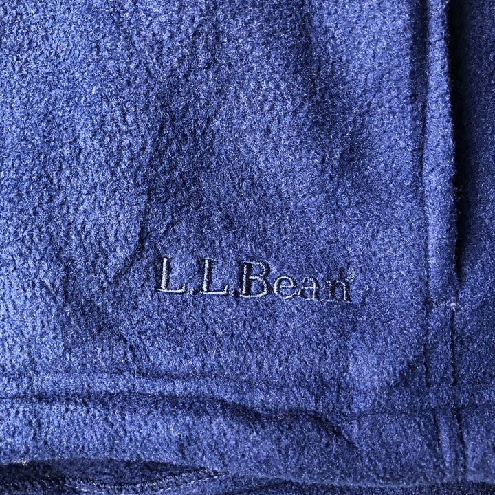 LLBean OUTDOORS Fleece Vest, Women's, Size L polyester blue type Vintage Second Hand