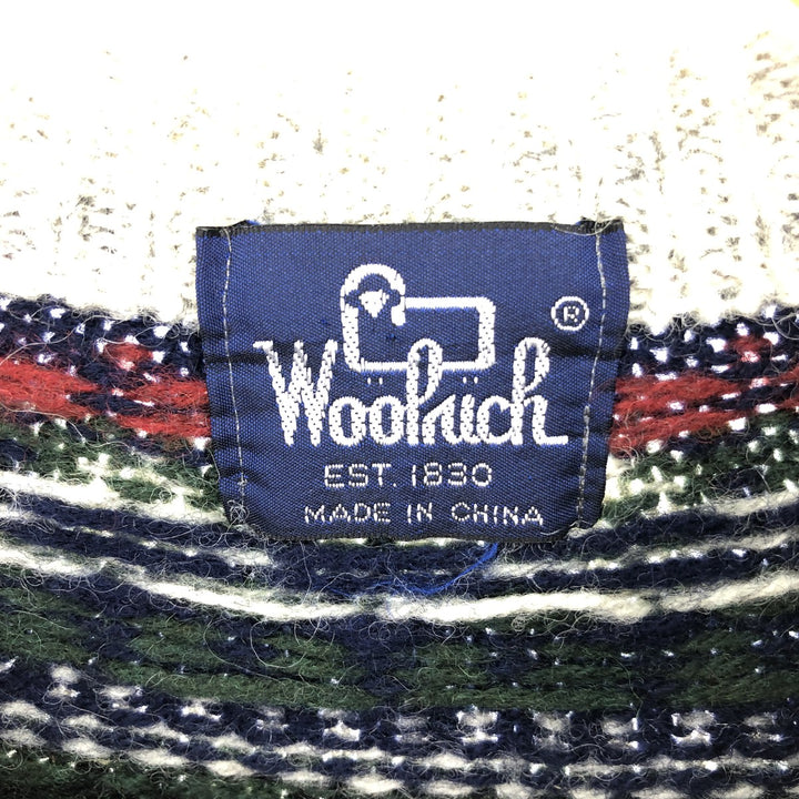 80'S WOOLRICH Nordic sweater Men's L Vintage /eaa393002