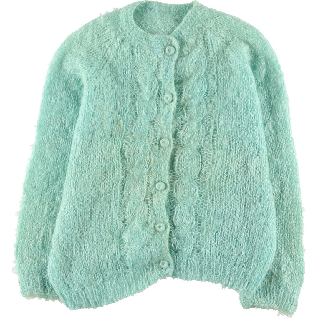 Openwork mohair knit cardigan, women's L /eaa393158