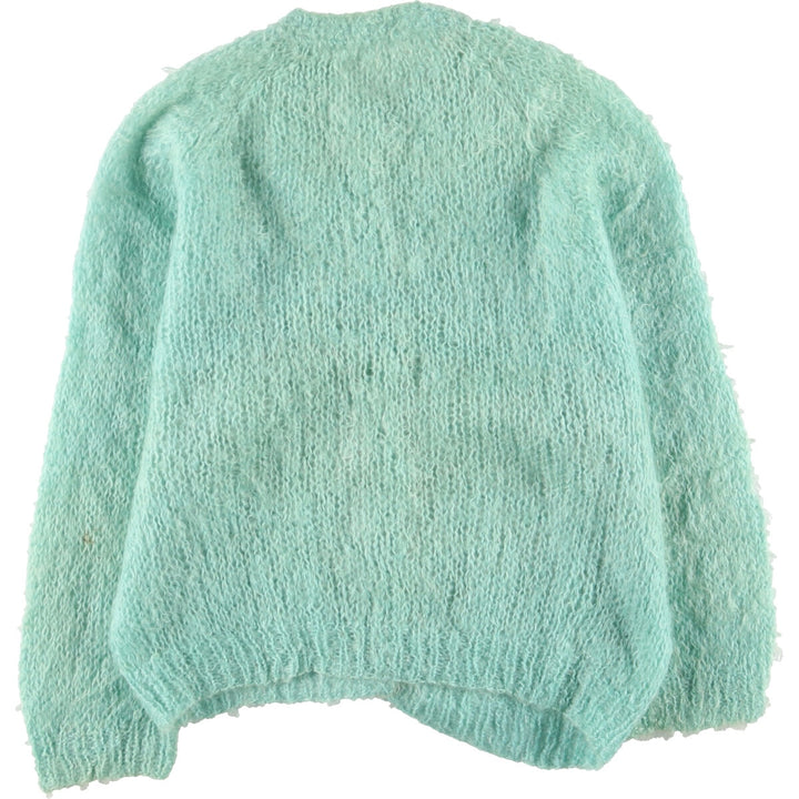 Openwork mohair knit cardigan, women's L /eaa393158