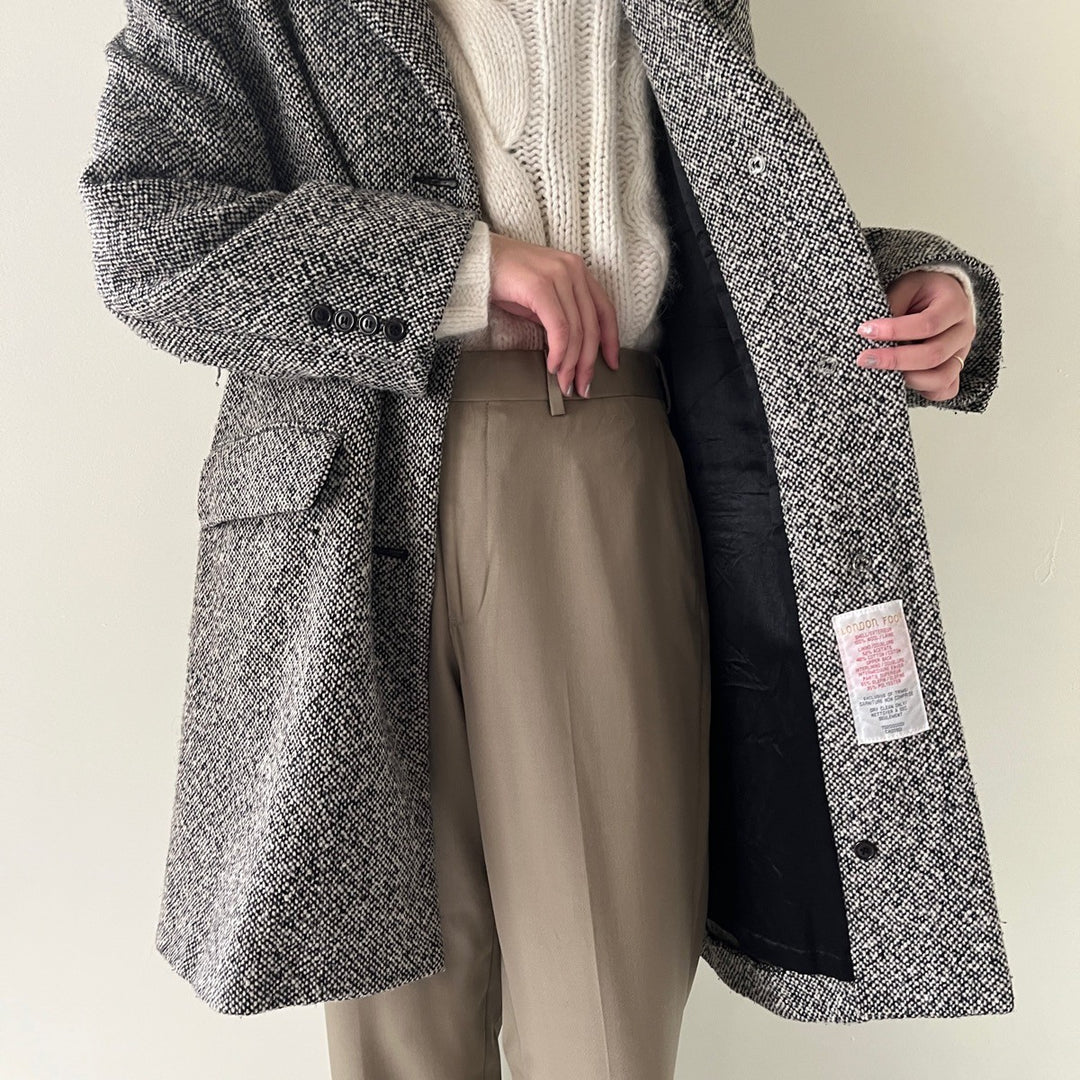 LONDON FOG Wool Half Coat Women's L /eaa393312