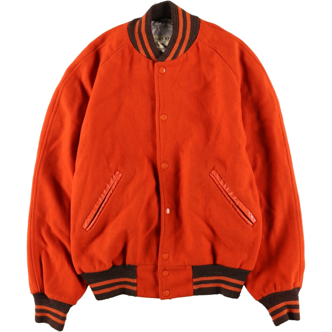 90'S DEERFOOT Wool Stadium Jacket Award Jacket Varsity Jacket Made in USA Men's L Vintage /eaa393351