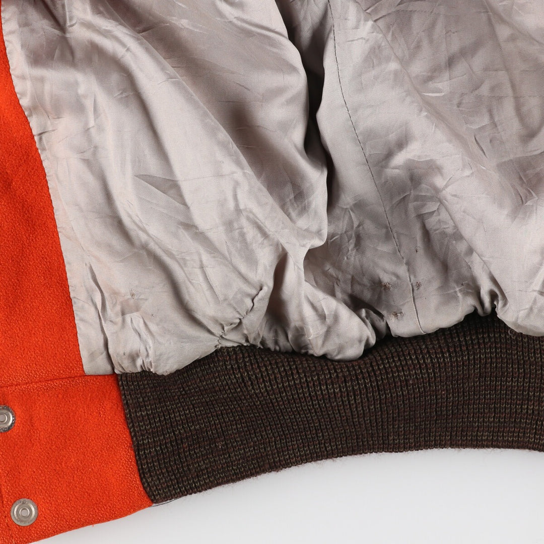 90'S DEERFOOT Wool Stadium Jacket Award Jacket Varsity Jacket Made in USA Men's L Vintage /eaa393351