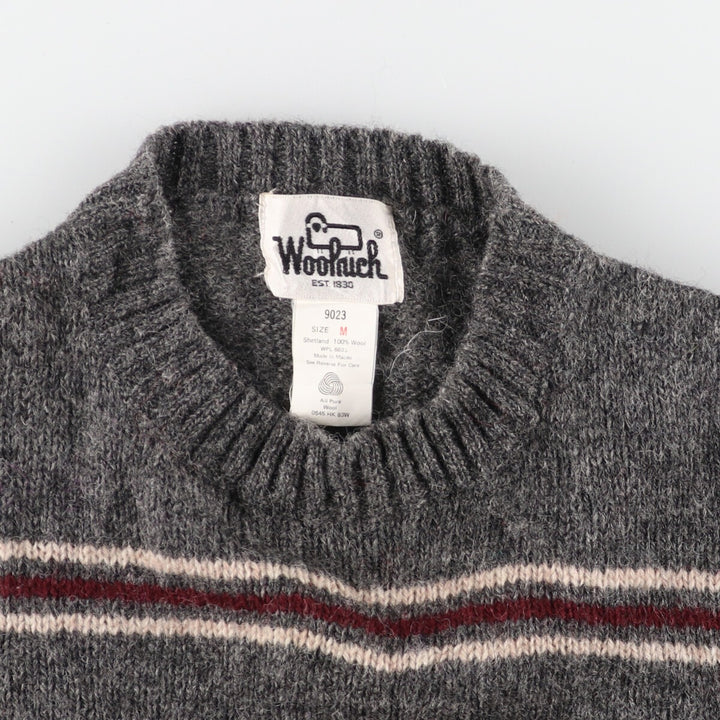 70'S WOOLRICH Striped Pattern Wool Knit Sweater Women's M Vintage /eaa393504