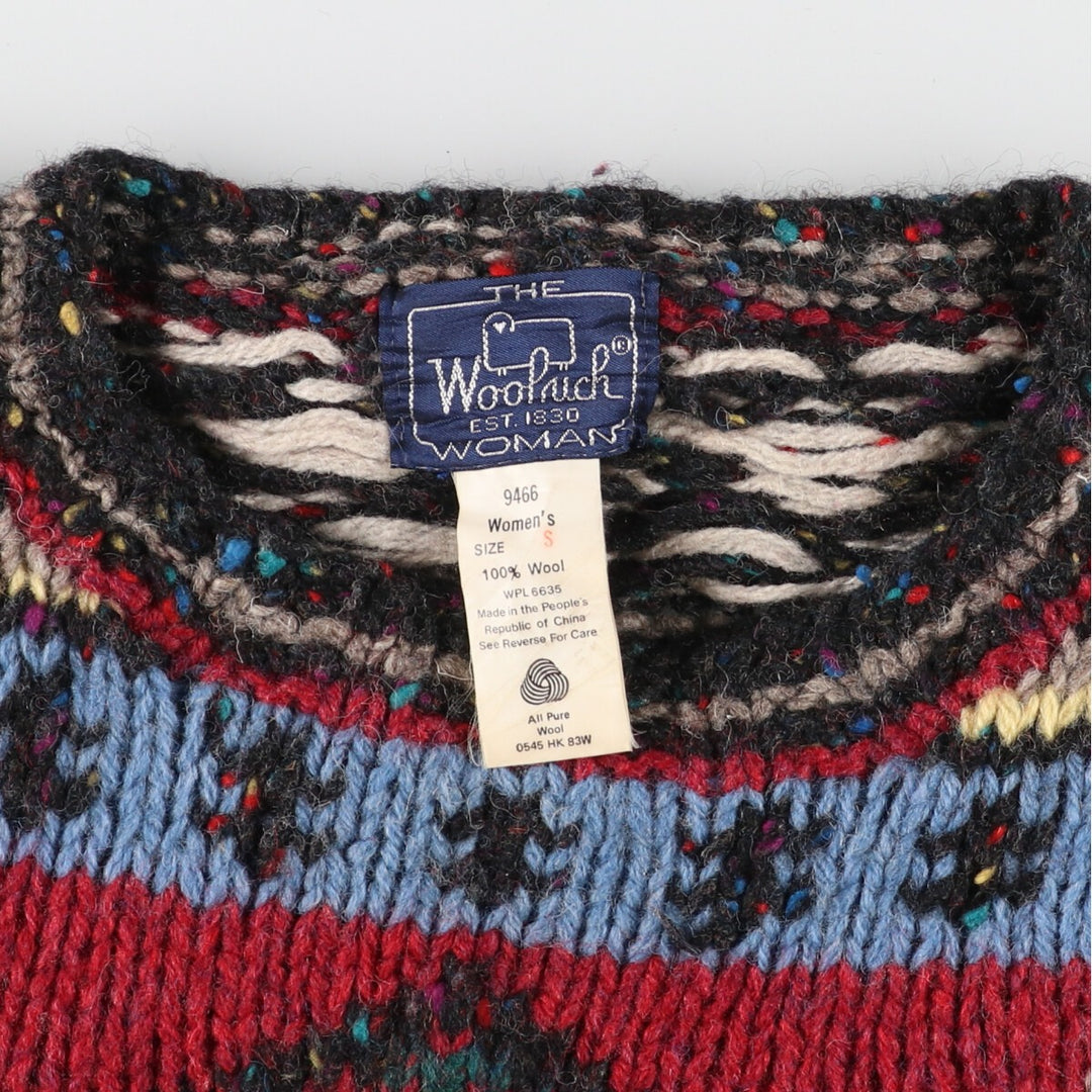 80'S WOOLRICH Native Pattern Wool Knit Sweater Women's M Vintage /eaa393505